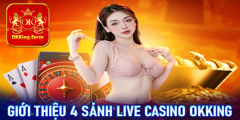 Giới thiệu 4 sảnh cá cược live casino OKKing được yêu thích nhất